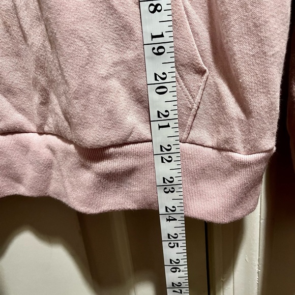 PINK VS sweatshirt with hoodie with sequins in front and on the sleeves - Picture 12 of 16